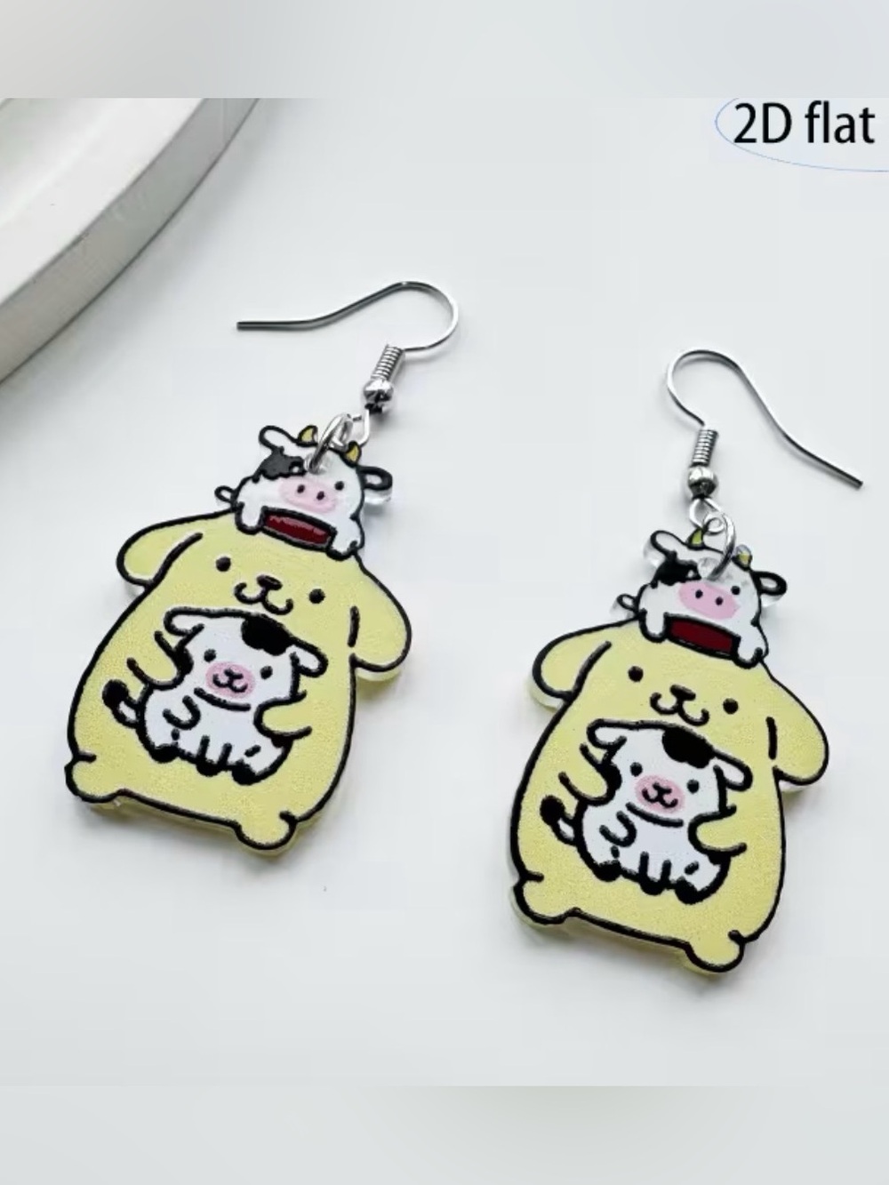 🔖 Sanrio Pompompurin Dangle Earrings